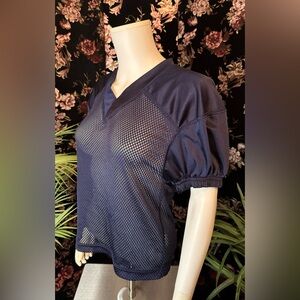 Blue Jersey Football Costume Top Size M
